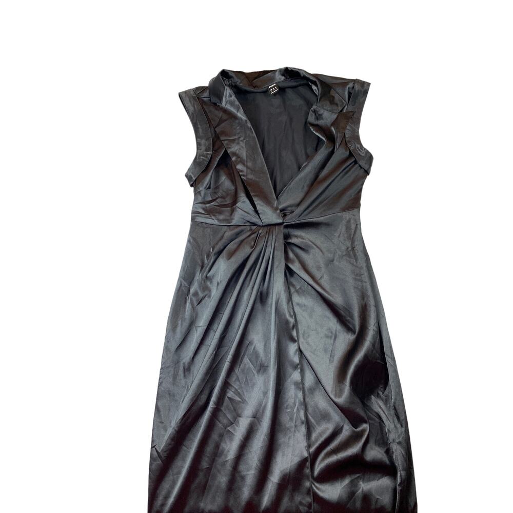 SHEIN Black Silk Dress
